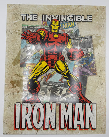 Iron Man Pose Retro Tim Sign