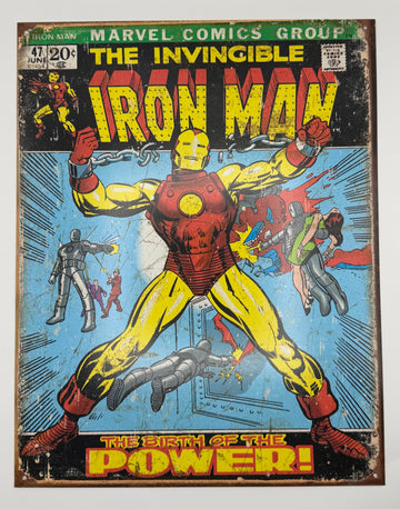 Iron Man Chains Retro Tin Sign