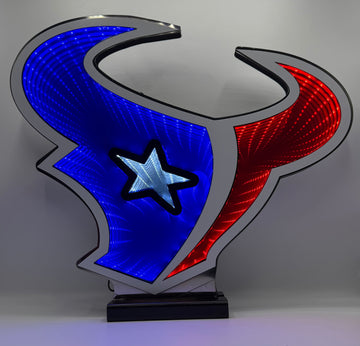 Houston Texans Logo NFL LED Infinity Light