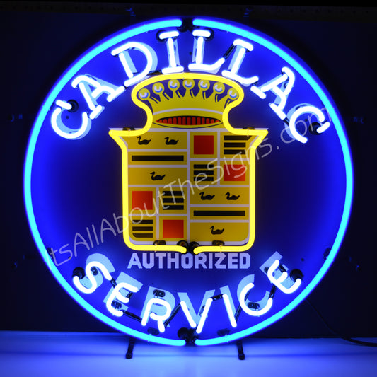 Cadillac Service Neon Sign