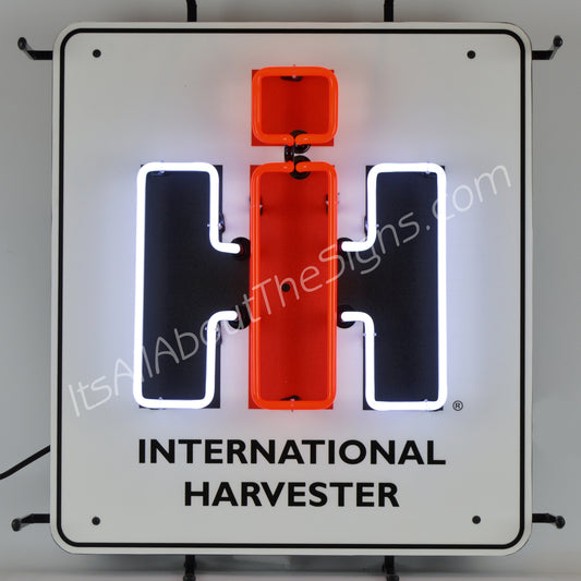 International Harvester Logo Neon Sign