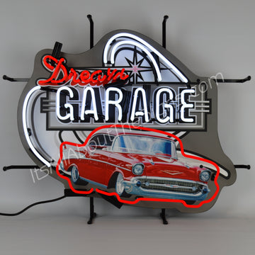 Dream Garage - 57 Chevy Neon Sign