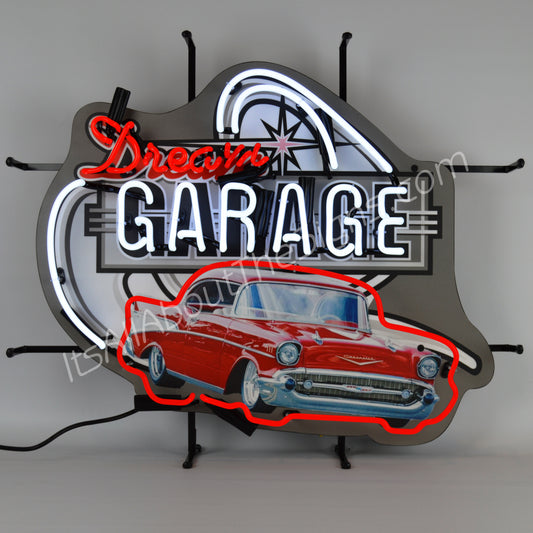 Dream Garage - 57 Chevy Neon Sign