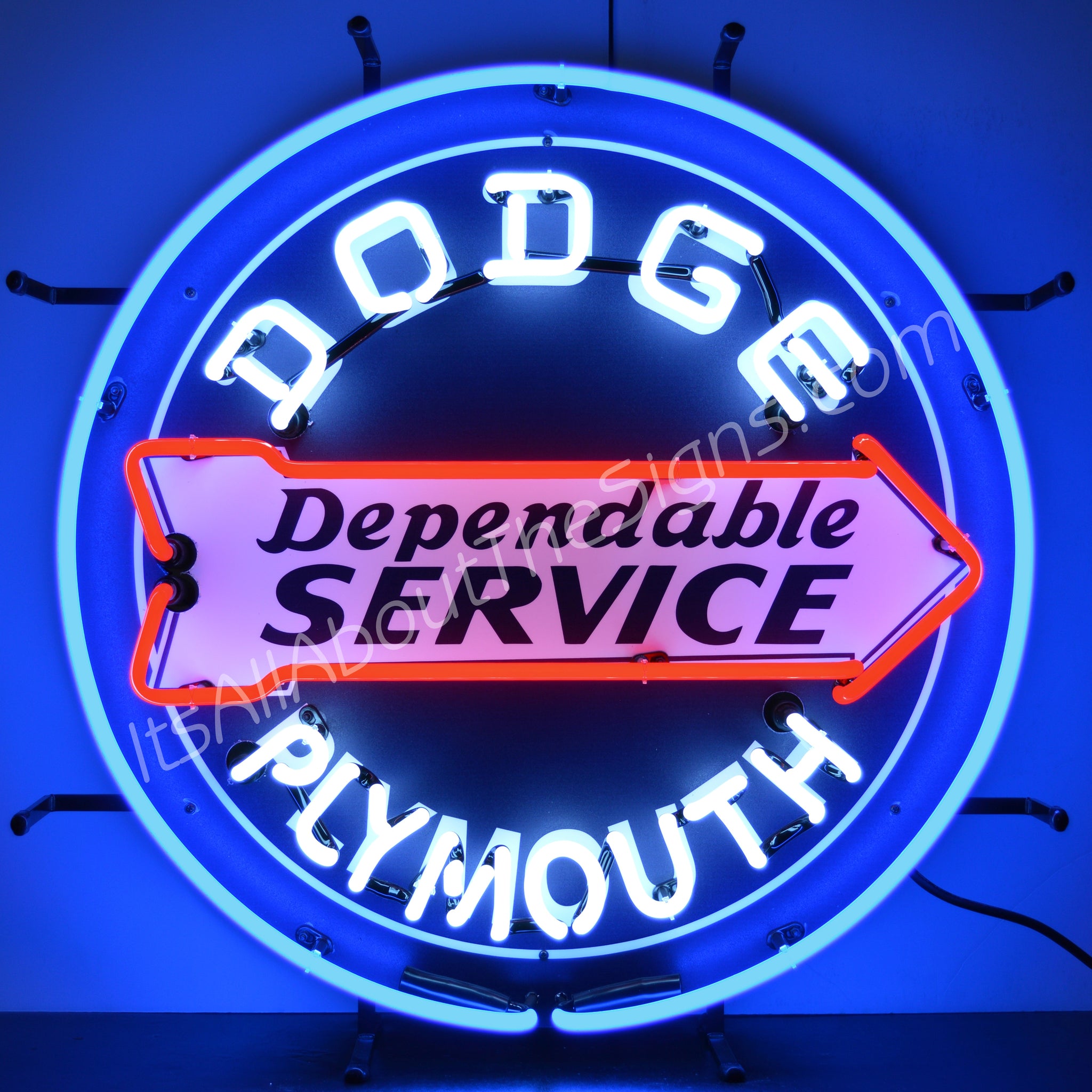 Dodge Dependable Service Neon Sign