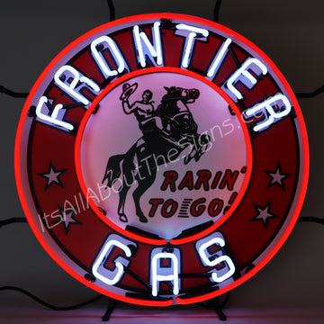 Frontier Gasoline Neon Sign