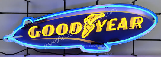 Goodyear Blimp Neon Sign