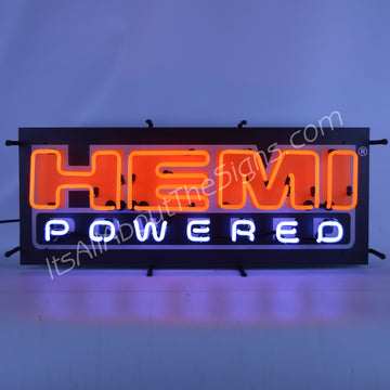 Hemi Powered Neon Sign W/Backing