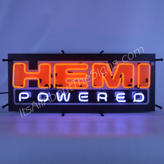 Hemi Powered Neon Sign W/Backing