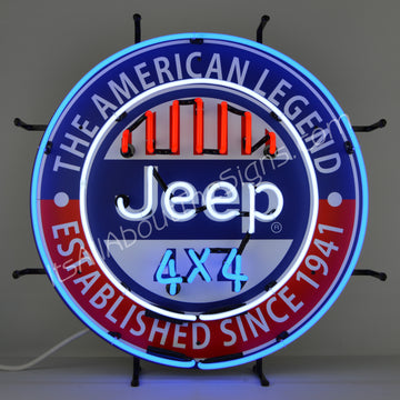 Jeep the American Legend Neon Sign