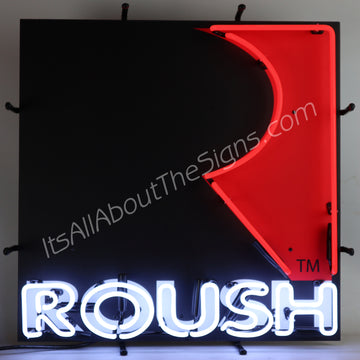 Roush Square "R" Neon Sign