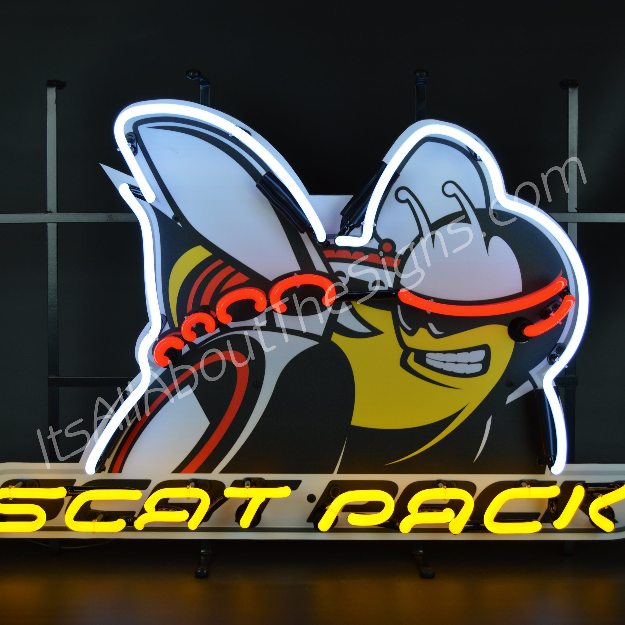 Dodge Scat Pack Neon Sign with Backing