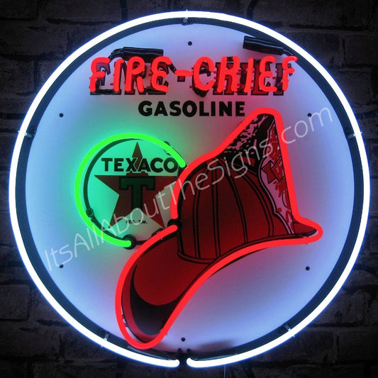 Texaco Fire Chief Neon Sign