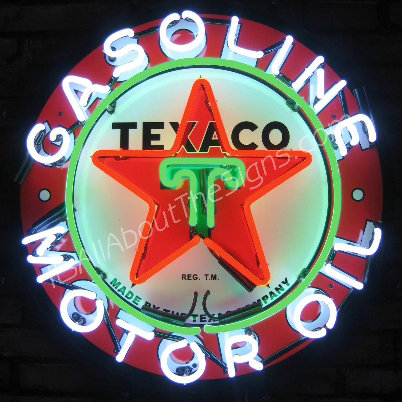 Texaco Star Neon Sign