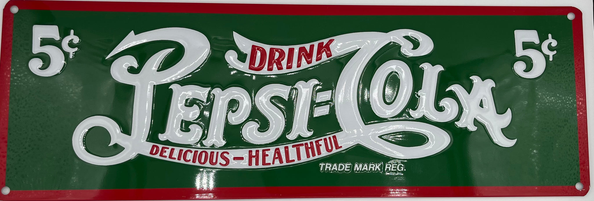 Pepsi Delicious Metal Embossed Sign
