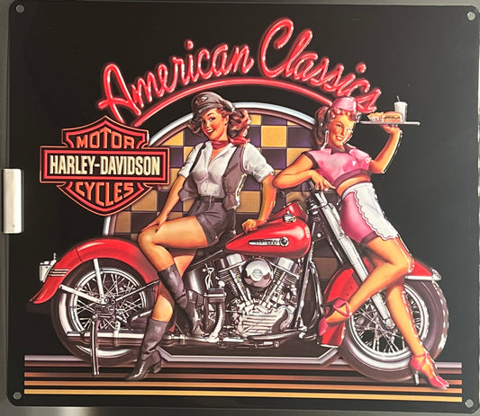 Harley Davidson Classics Babes Metal Sign