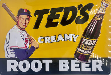 Ted’s Root Beer Metal Embossed Sign