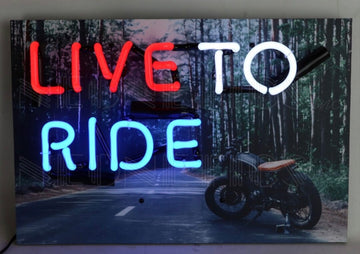 Live to Ride Jr. Neon Sign
