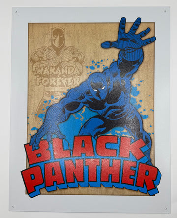 Black Panther Retro Tin Sign