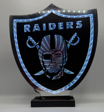 Las Vegas Raiders Logo NFL LED Infinity Light