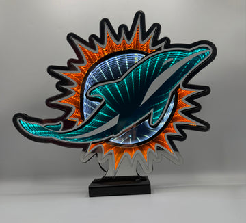 Miami Dolphins Logo NFL LED Infinity Light