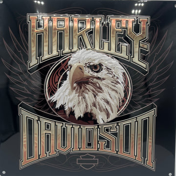 Harley Davidson Eagle Stare Metal Embossed Sign