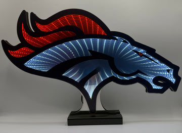 Denver Broncos Logo NFL LED Infinity Light