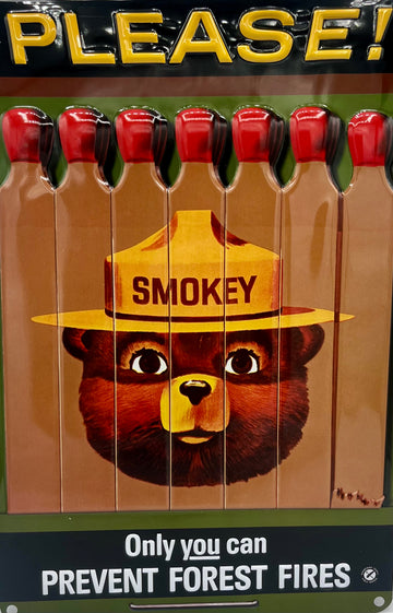 Smokey Metal Embossed Sign
