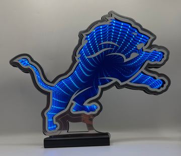 Detroit Lions Logo NFL LED Infinity Light