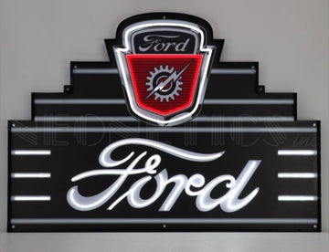 Ford LED FLEX-NEON Sign in Steel Can