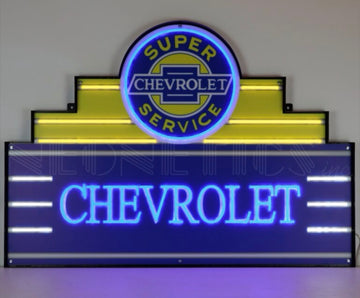 Chevrolet LED FLEX-NEON Sign in Steel Can