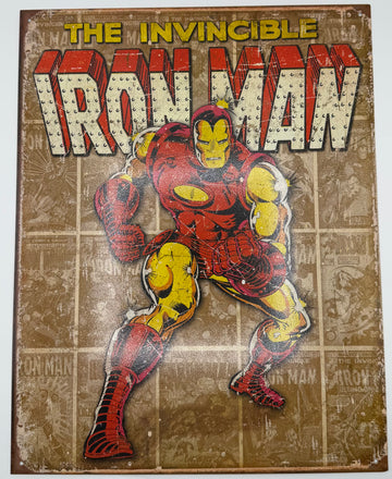 The Invincible Iron Man Tin Sign
