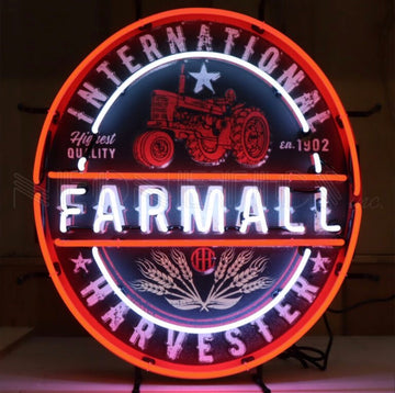 IH Farmall Tractor 1902 Neon Sign