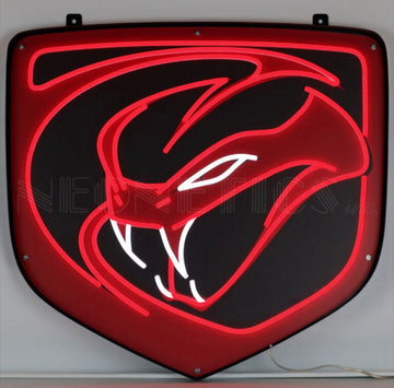Dodge Viper LED FLEX-NEON Sign in Steel Can