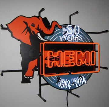 Hemi 50th Anniversary Neon Signs