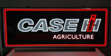 CASE IH Agriculture LED FLEX-NEON Sign in Steel Can
