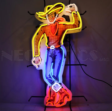 Cowboy Vegas Vic Neon Sign
