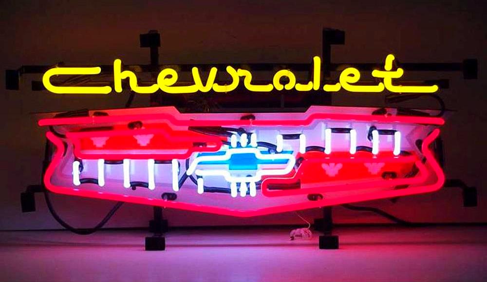 Chevrolet Grill Neon Sign