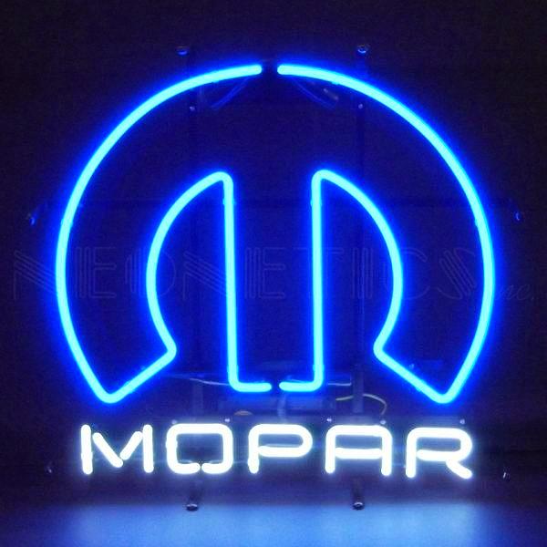 Mopar Omega "M" Logo Neon Sign