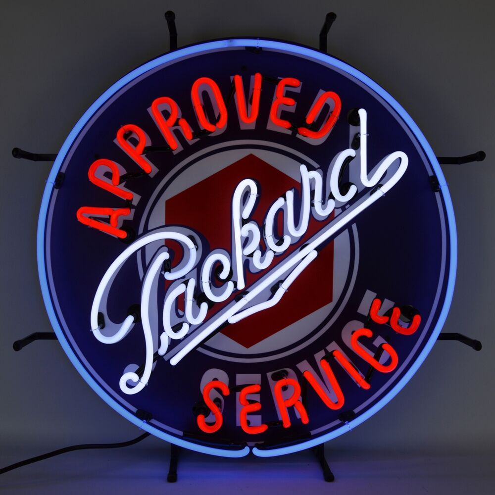 Approved Packard Service Neon Sign