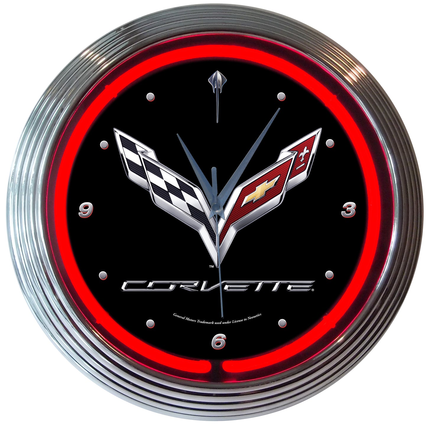 Chevrolet Corvette C7 Neon Clock
