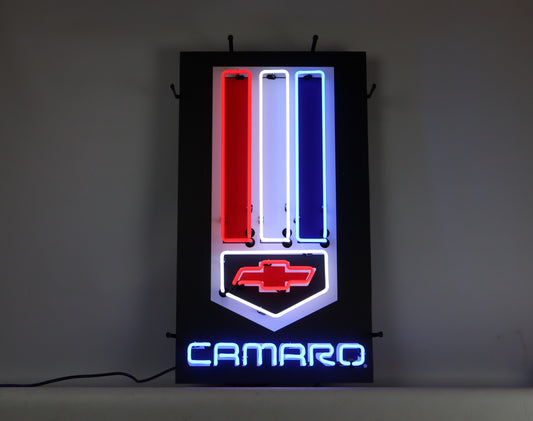 Camaro Vertical RWB Neon Sign With Backing