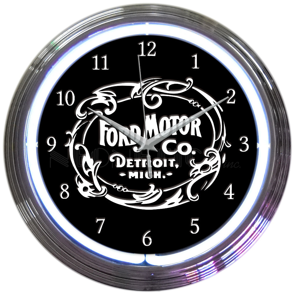 Ford 1903 - Detroit MI Neon Clock