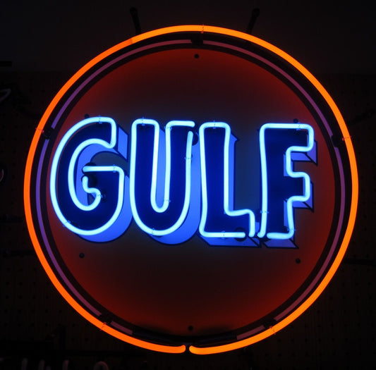 Gulf Oil Neon Sign