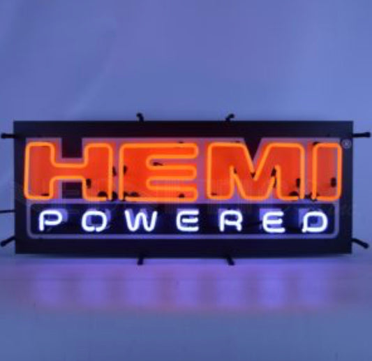 Hemi Powered Neon Sign W/Backing