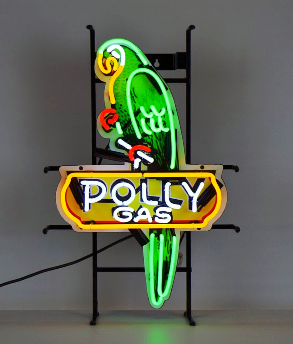 Polly Gas Shaped Parrot Neon Sign