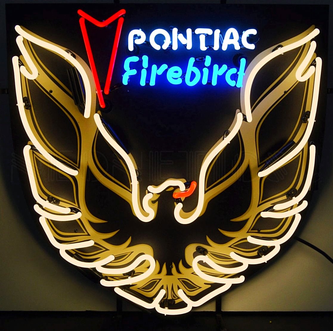 Pontiac Firebird Neon Sign with Backing