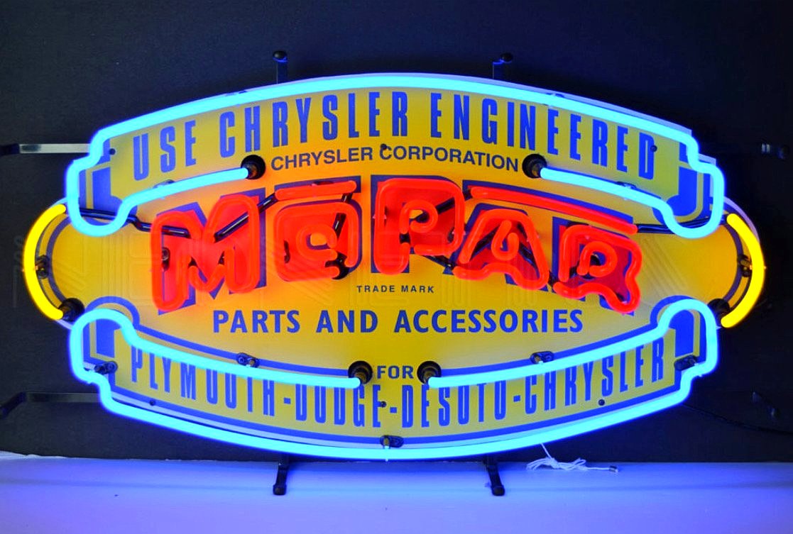 Mopar Vintage Parts Neon Sign