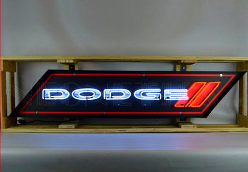 5' Dodge in Steel Can Neon Sign