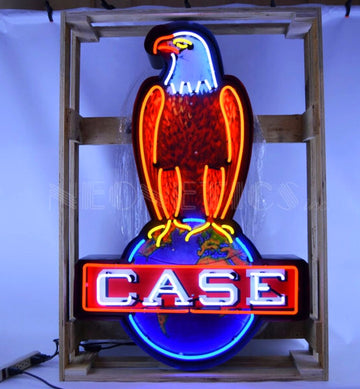 Case Eagle in Steel Can Neon Sign