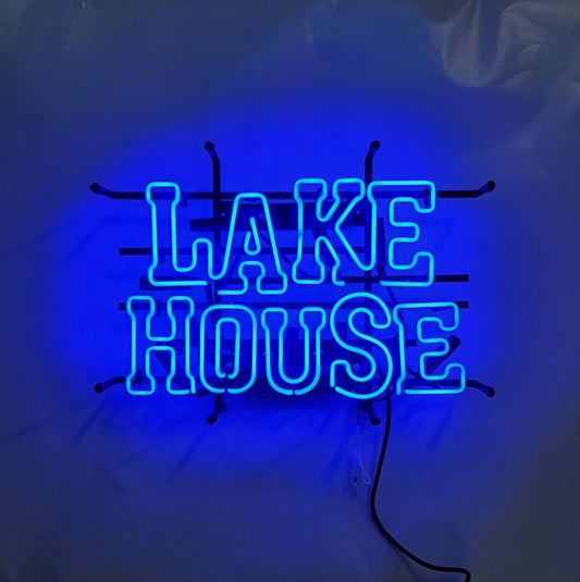 Lake House Neon Sign - Blue